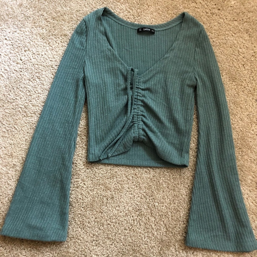 Green Crop Top
